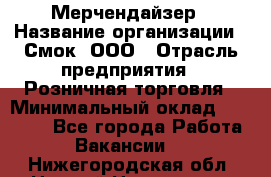 Мерчендайзер › Название организации ­ Смок, ООО › Отрасль предприятия ­ Розничная торговля › Минимальный оклад ­ 20 000 - Все города Работа » Вакансии   . Нижегородская обл.,Нижний Новгород г.